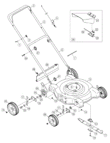 General Assembly parts for Huskee / Husky Push Walk-Behind Mower 11A-084D731 / 2006 from AppliancePartsPros.com