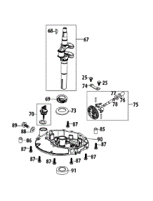 1T65rua Crankshaft & Cover parts for Huskee / Husky Push Walk-Behind Mower 11A-A0S5731 / 2015 from AppliancePartsPros.com