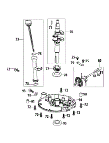 5T65ru Crankshaft & Cover parts for Huskee / Husky Push Walk-Behind Mower 11A-B0SD731 / 2015 from AppliancePartsPros.com