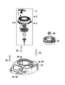 5T65ru Flywheel & Shroud parts for Huskee / Husky Push Walk-Behind Mower 11A-B0SD731 / 2015 from AppliancePartsPros.com