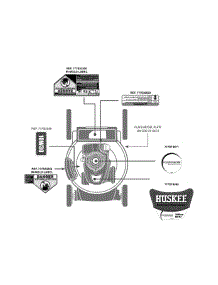 Label Map parts for Huskee / Husky Push Walk-Behind Mower 11A-B22J731 / 2013 from AppliancePartsPros.com
