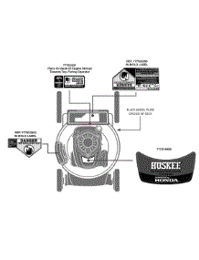Label Map parts for Huskee / Husky Push Walk-Behind Mower 11A-B29Q731 / 2013 from AppliancePartsPros.com