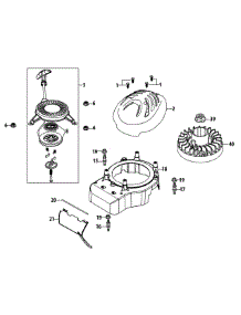 5P70mu Flywheel & Shroud parts for Huskee / Husky Push Walk-Behind Mower 11A-B2J1731 / 2013 from AppliancePartsPros.com