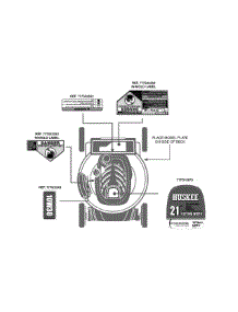 Label Map 11A-B2m7031 parts for Huskee / Husky Push Walk-Behind Mower 11A-B2M7031 / 2011 from AppliancePartsPros.com
