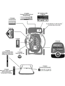 Label Map parts for Huskee / Husky Self-Propelled Walk-Behind Mower 12A-46MZ031 / 2009 from AppliancePartsPros.com