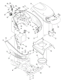 Hood parts for Huskee / Husky Lawn Tractor 13AB606H730 / 2005 from AppliancePartsPros.com