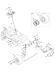 Front End Steering parts for Huskee / Husky Lawn Tractor 13AC76LF031 / 2010 from AppliancePartsPros.com