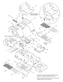 Seat, Fender Assembly parts for Huskee / Husky Lawn Tractor 13AF693G131 / 2003 from AppliancePartsPros.com