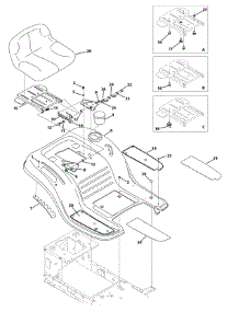 Seat & Fender parts for Huskee / Husky Lawn Tractor 13AJ771G031 / 2009 from AppliancePartsPros.com