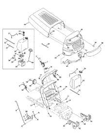 Hood Style 1 parts for Huskee / Husky Lawn Tractor 13AJ771S031 / 2010 from AppliancePartsPros.com