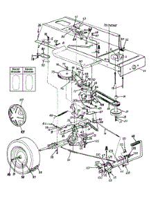 Drive, Rear Wheels, Frame parts for Huskee / Husky Lawn Tractor 13AM660F131 / 2000 from AppliancePartsPros.com