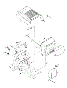 Hood & Control Assembly 762 & 772 parts for Huskee / Husky Lawn Tractor 13AM762F031 / 2008 from AppliancePartsPros.com