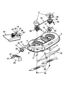 Deck Assembly "G" parts for Huskee / Husky Lawn Tractor 13AN673G131 / 2001 from AppliancePartsPros.com