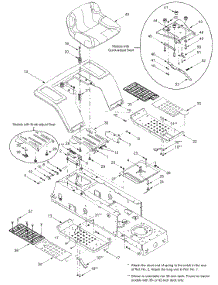 Seat, Fender Assembly parts for Huskee / Husky Lawn Tractor 13AN682G731 / 2004 from AppliancePartsPros.com