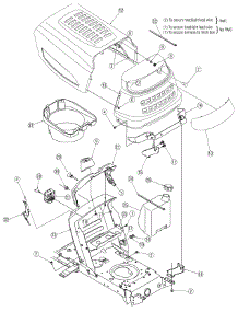 Hood Style 1 parts for Huskee / Husky Lawn Tractor 13AN771G731 / 2006 from AppliancePartsPros.com