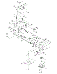Pto & Frame parts for Huskee / Husky Lawn Tractor 13AP625K730 / 2007 from AppliancePartsPros.com