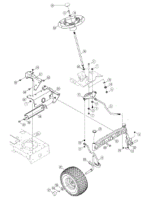 Steering & Wheels Front parts for Huskee / Husky Lawn Tractor 13AP625K730 / 2007 from AppliancePartsPros.com