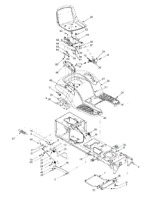 Frame Components & Seat parts for Huskee / Husky Lawn Tractor 13AR608P731 / 2004 from AppliancePartsPros.com