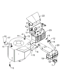 Engine Accessories Briggs & Stratton Twin Cylinder parts for Huskee / Husky Lawn Tractor 13AS698H131 / 2002 from AppliancePartsPros.com