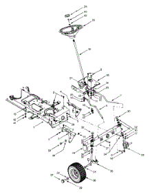 Steering Assembly parts for Huskee / Husky Lawn Tractor 13AU609H131 / 1999 from AppliancePartsPros.com