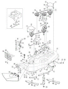 Deck Assembly 46 Inch parts for Huskee / Husky Lawn Tractor 13AX615H730 / 2007 from AppliancePartsPros.com