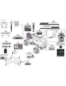 Label Map parts for Huskee / Husky Lawn Tractor 13AX615H731 / 2008 from AppliancePartsPros.com