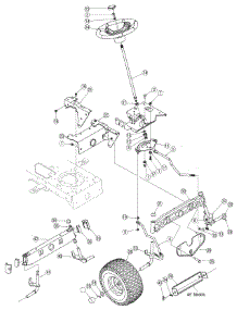 Steering Assembly parts for Huskee / Husky Lawn Tractor 13AX615H731 / 2008 from AppliancePartsPros.com