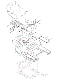 Seat & Fender parts for Huskee / Husky Lawn Tractor 13AX791T031 / 2010 from AppliancePartsPros.com