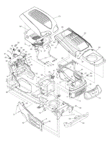 Hood, Fuel Tank, Electrical parts for Huskee / Husky Lawn Tractor 13BS608H131 / 2003 from AppliancePartsPros.com