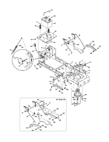 Frame & Pto Lift parts for Huskee / Husky Lawn Tractor 13WV771S231 / 2011 from AppliancePartsPros.com