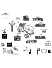 Label Map 13Wv771s031 parts for Huskee / Husky Lawn Tractor 13WV771S231 / 2011 from AppliancePartsPros.com