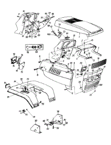 Hood Style 9 parts for Huskee / Husky Garden Tractor 14AI839H131 / 1999 from AppliancePartsPros.com