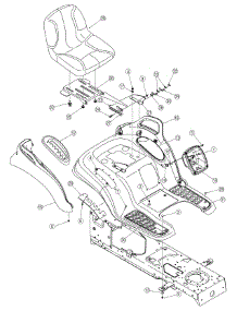 Seat And Fender parts for Huskee / Husky Garden Tractor 14AP805K730 / 2006 from AppliancePartsPros.com