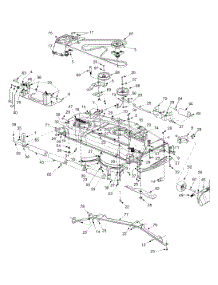 Deck Assembly 54-Inch parts for Huskee / Husky Garden Tractor 14AR808K131 / 2002 from AppliancePartsPros.com