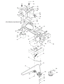 Pto, Battery, Frame parts for Huskee / Husky Garden Tractor 14AR808K131 / 2003 from AppliancePartsPros.com