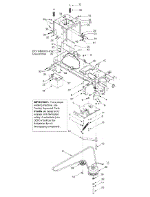 Pto Electric, Frame, Battery parts for Huskee / Husky Garden Tractor 14AR808K731 / 2004 from AppliancePartsPros.com