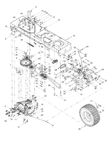 Drive, Frame, Wheels, Rear parts for Huskee / Husky Garden Tractor 14AV807P131 / 2000 from AppliancePartsPros.com