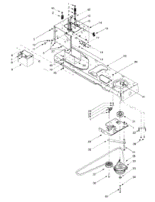 Pto, Battery, Frame parts for Huskee / Husky Garden Tractor 14AV807P131 / 2000 from AppliancePartsPros.com