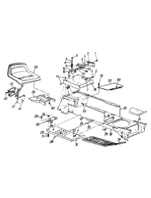 Seat, Frame parts for Huskee / Husky Garden Tractor 14AV834P131 / 1999 from AppliancePartsPros.com