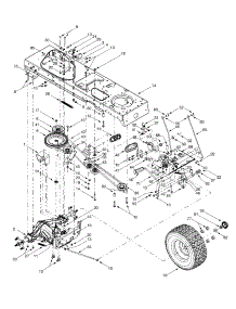 Drive, Wheels Rear, Controls parts for Huskee / Husky Garden Tractor 14AZ808K131 / 2002 from AppliancePartsPros.com