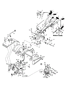 Tine And Throttle Assembly parts for Huskee / Husky Tiller 214-430-131 / 1994 from AppliancePartsPros.com