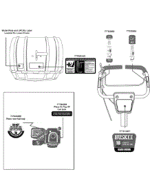 Label Map Huskee parts for Huskee / Husky Tiller 21AA404D231 / 2009 from AppliancePartsPros.com