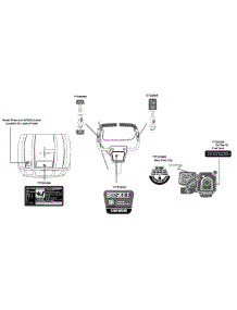 Label Map Huskee parts for Huskee / Husky Tiller 21AA404D231 / 2010 from AppliancePartsPros.com
