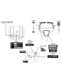 Label Map Huskee parts for Huskee / Husky Tiller 21AA40M1031 / 2010 from AppliancePartsPros.com