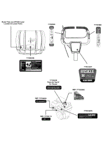 Label Map 21Aa40m1031 parts for Huskee / Husky Tiller 21AA40M1031 / 2011 from AppliancePartsPros.com