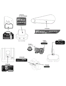 Label Map Huskee parts for Huskee / Husky Tiller 21AA454E231 / 2010 from AppliancePartsPros.com