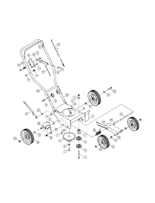 Handle Frame & Wheel Assembly parts for Huskee / Husky Wheeled Trimmer 25B-554L731 / 2006 from AppliancePartsPros.com