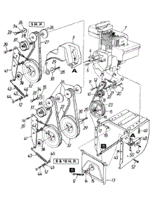 Engine And Pulley Assembly parts for Huskee / Husky Snow Thrower 314-666G131 / 1994 from AppliancePartsPros.com