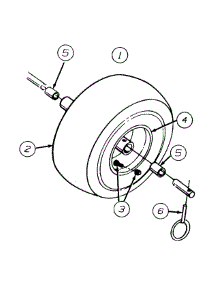 Wheel Assembly parts for Huskee / Husky Snow Thrower 316-613E131 / 1996 from AppliancePartsPros.com