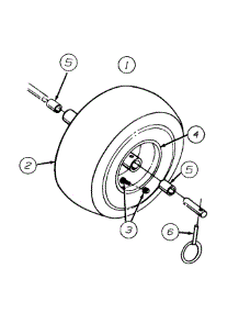 Wheel Assembly parts for Huskee / Husky Snow Thrower 316E663G131 / 1996 from AppliancePartsPros.com